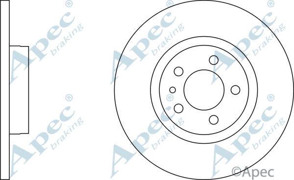 APEC BRAKING Jarrulevy DSK802